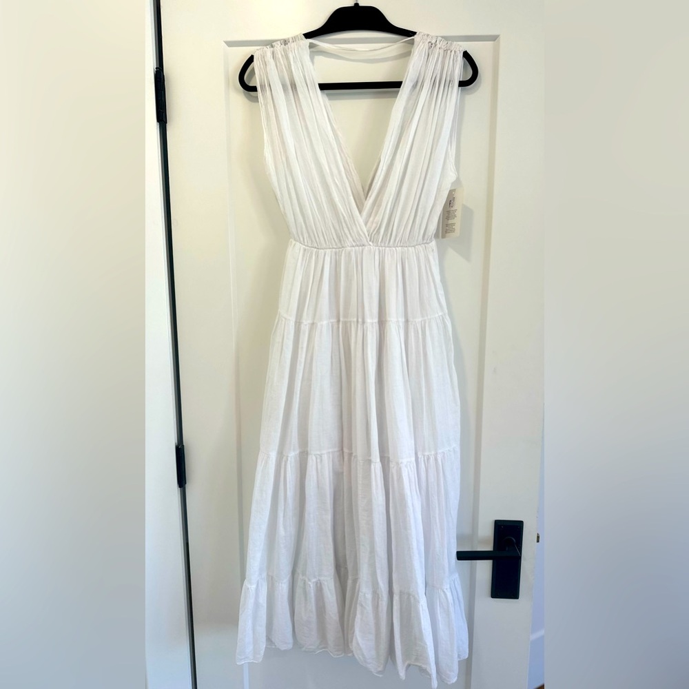 Italian White Sleeveless Dress/Cover-up NWT